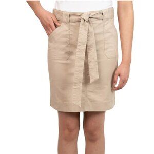 NEW Kersh Woven Utility Skirt with Belt | Tan